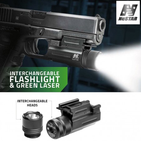 Lampe torche interchangeable laser pour pistolet NcSTAR  - 1