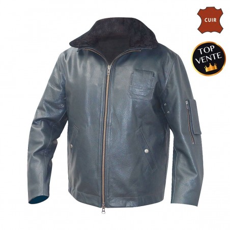 BLOUSON CUIR PILOTE PN  - 1