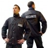 BLOUSON LEGER NOIR IMPRIME SECURITE  - 3