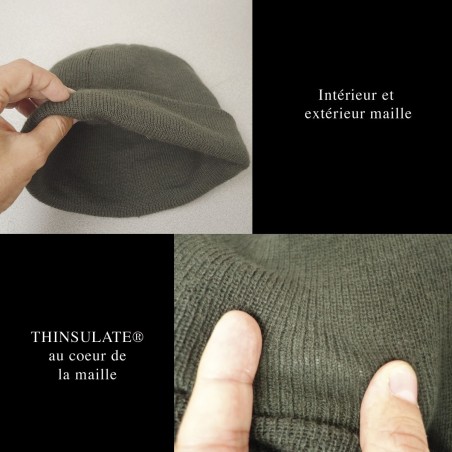 BONNET MILITAIRE MAILLE THINSULATE  - 8