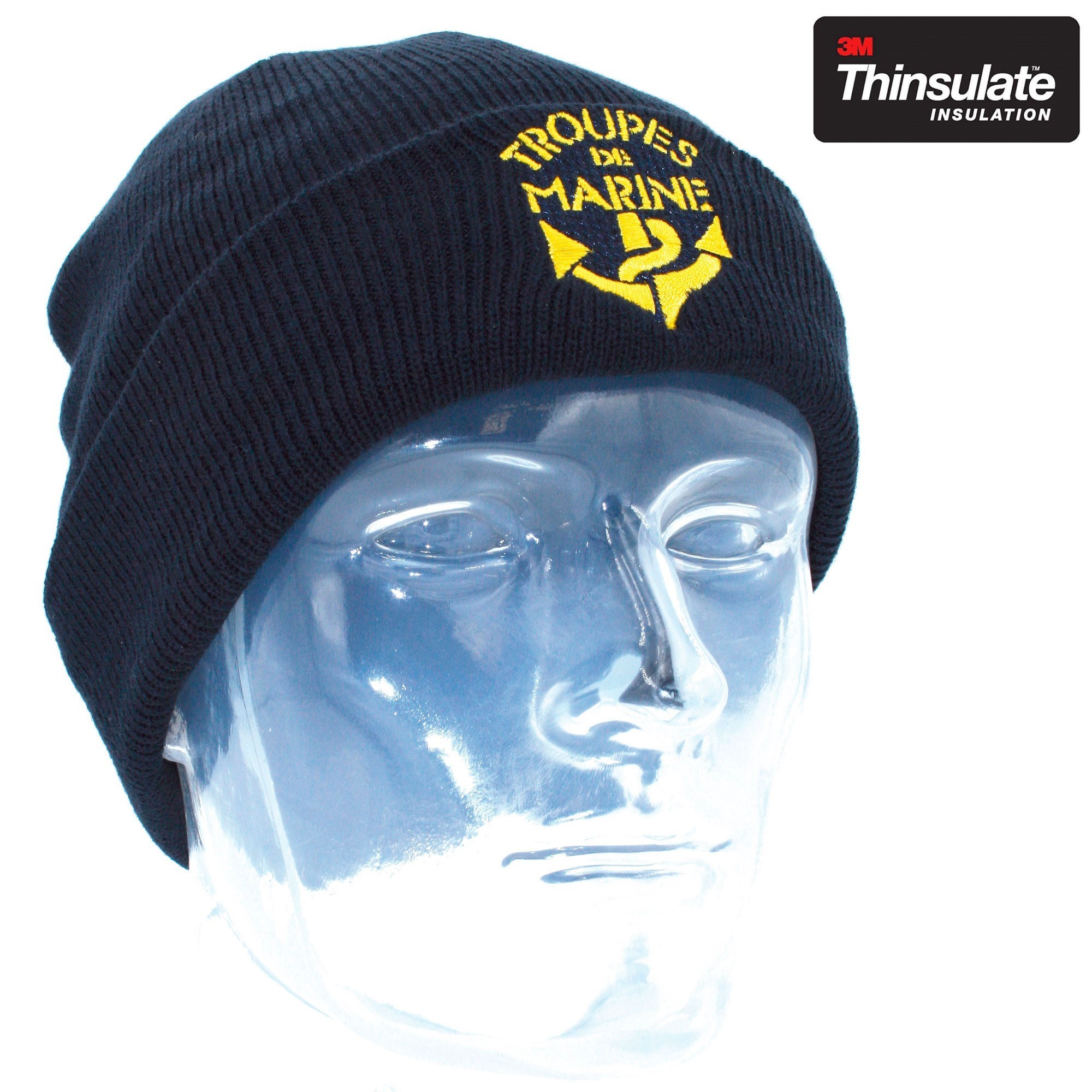 BONNET BLEU BRODE TDM  - 1 BONNET BLEU BRODE TDM  - 1