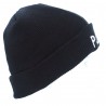 BONNET NOIR MAILLE THINSULATE BRODE POLICE - 3 BONNET NOIR MAILLE THINSULATE BRODE POLICE - 3