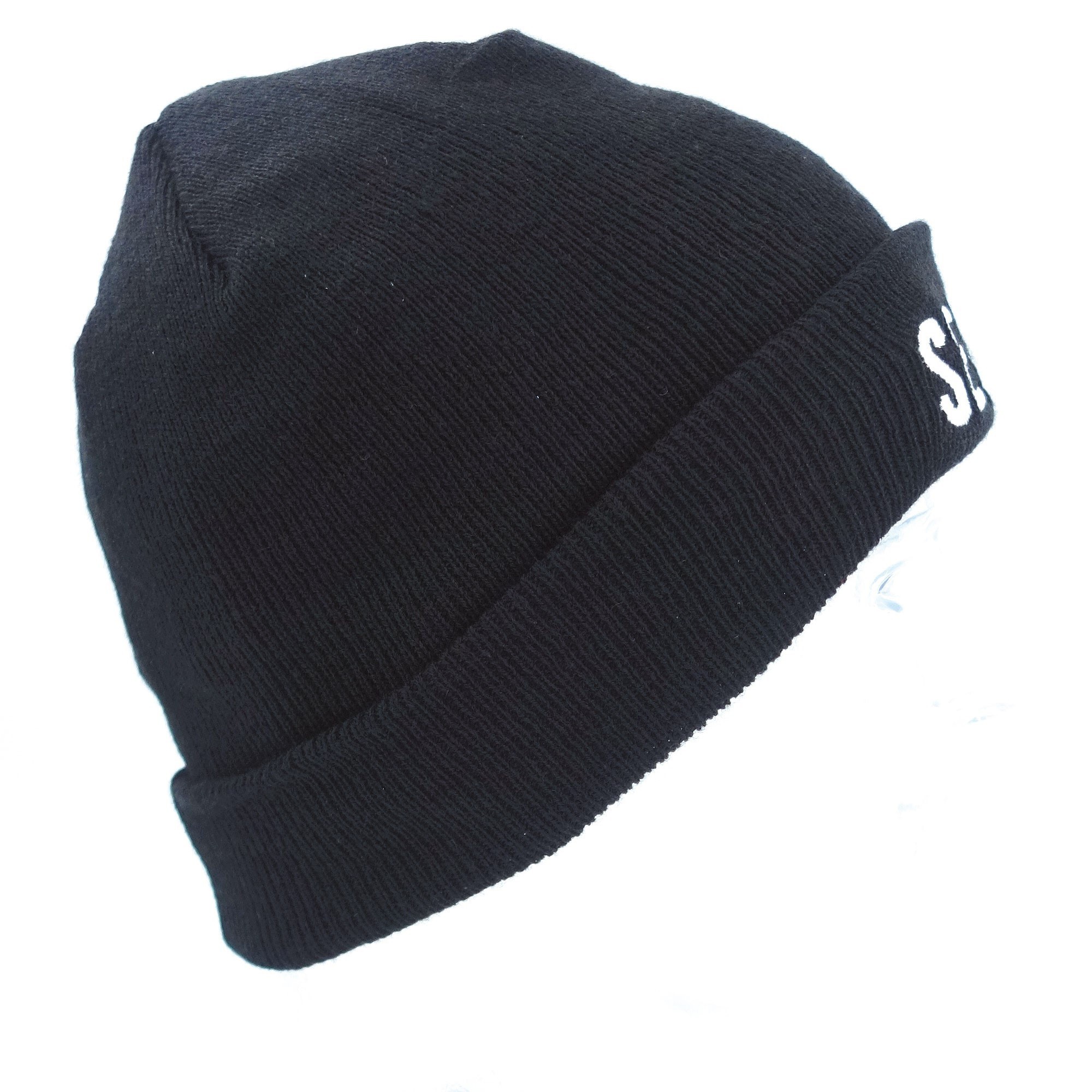 BONNET NOIR MAILLE THINSULATE BRODE SECURITE - 3 BONNET NOIR MAILLE THINSULATE BRODE SECURITE - 3