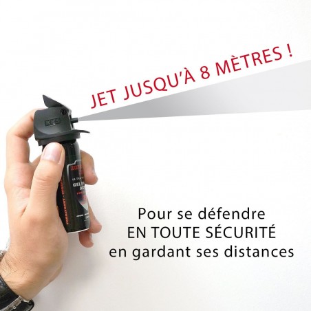 AEROSOL DE DEFENSE  GEL POIVRE A JET 50, 100 et 400 ml  - 2