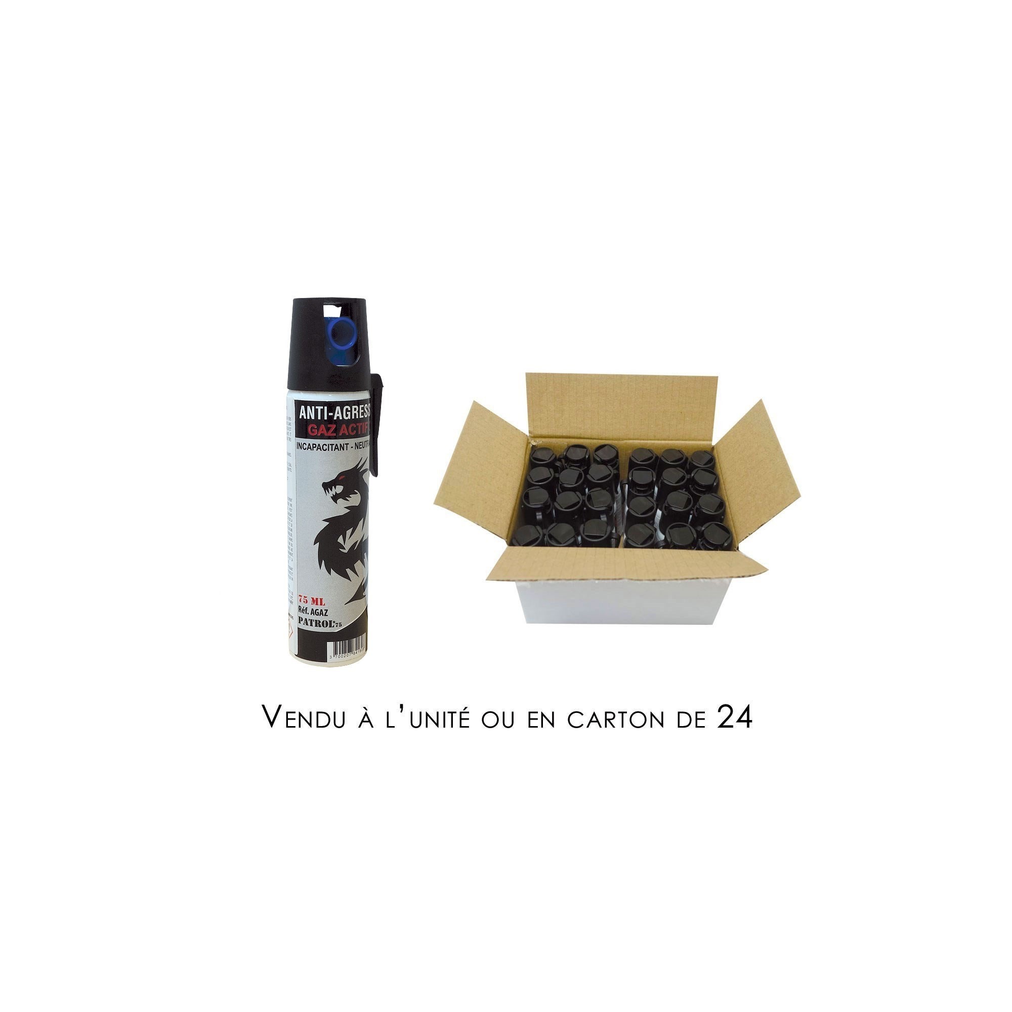 AEROSOL ANTI AGRESSION GAZ CS  - 1