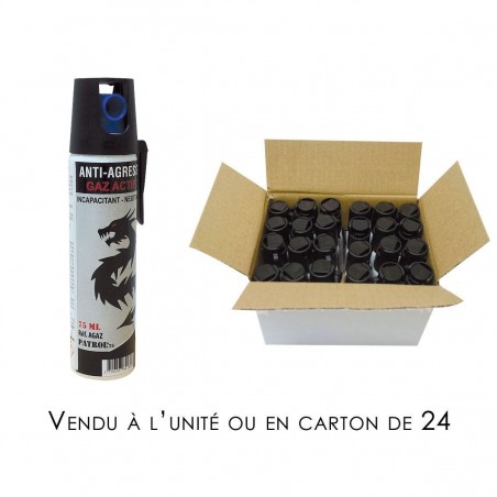 Aérosol anti-agression Gaz CS - 25ml