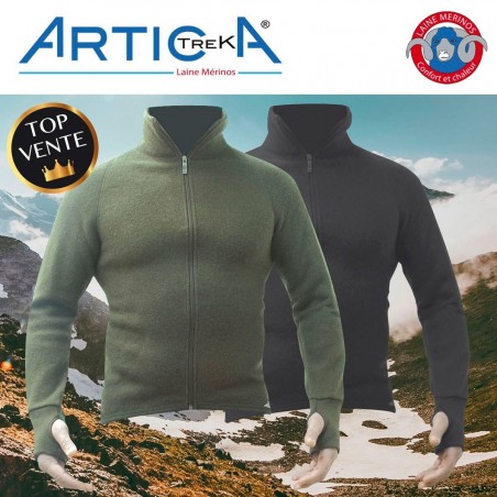 VESTE ARTICA TREK 400G MERINOS  - 1