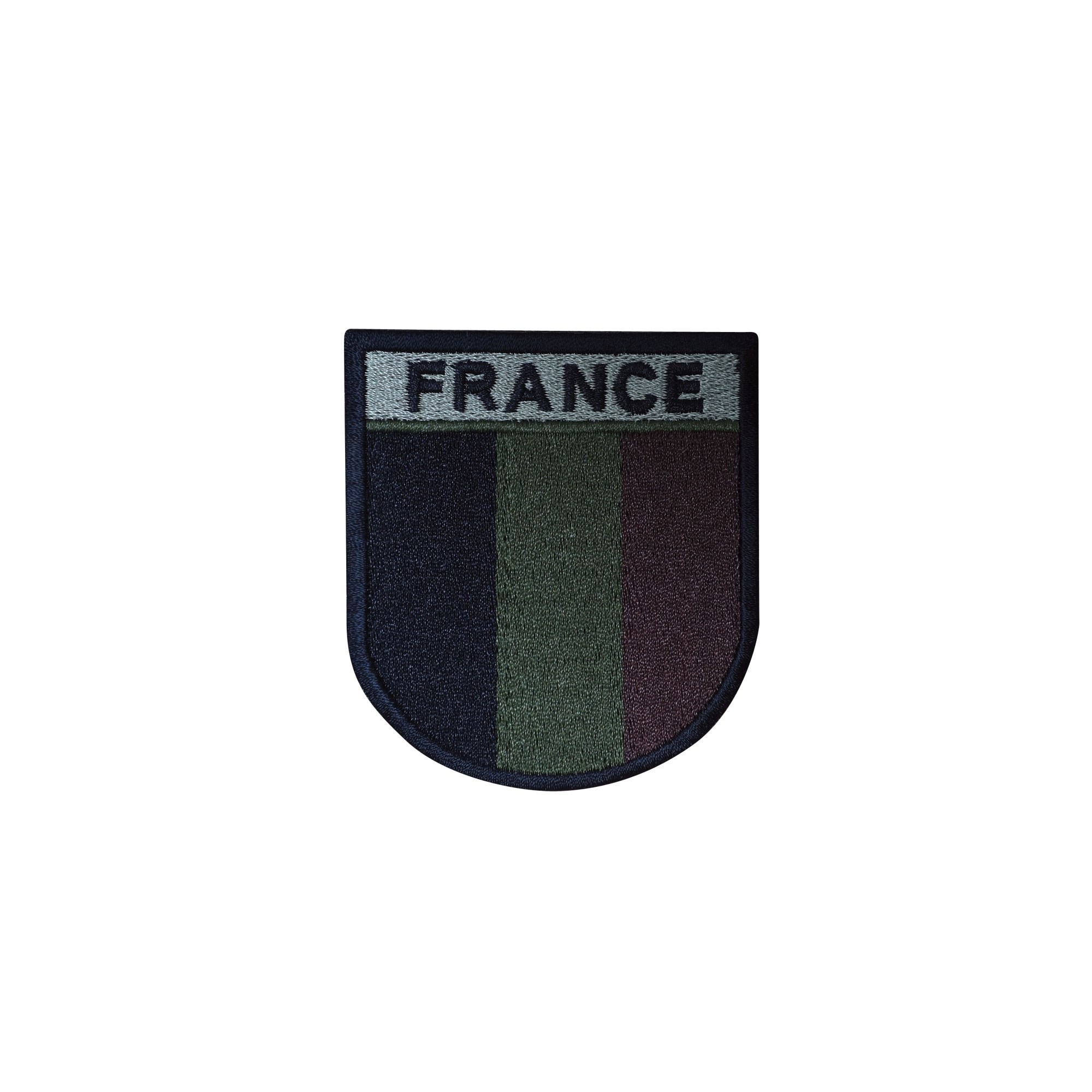 ECUSSON FRANCE BASSE VISIBILITE BRODE CONTOUR NOIR  - 1 ECUSSON FRANCE BASSE VISIBILITE BRODE CONTOUR NOIR  - 1