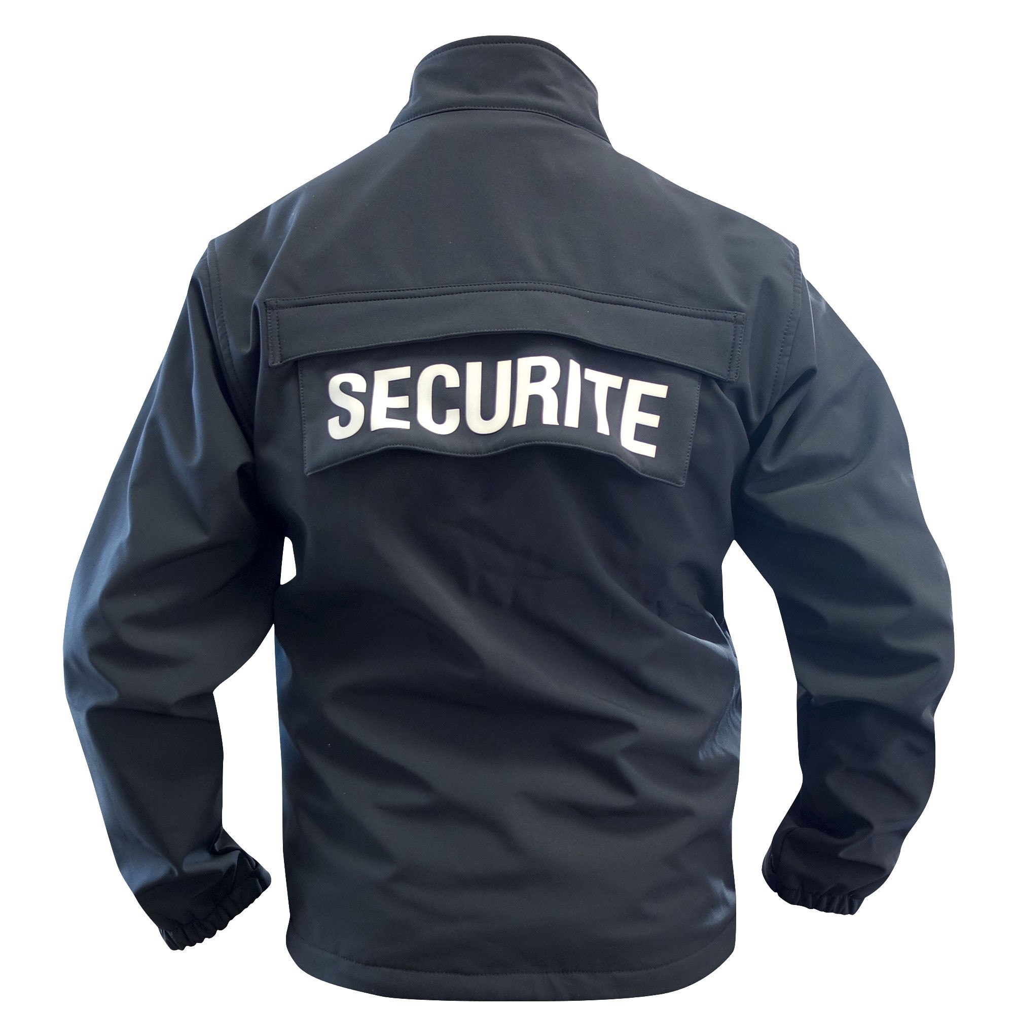 BLOUSON softshell noir flaps Sécurité  - 2 BLOUSON softshell noir flaps Sécurité  - 2