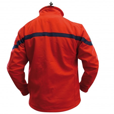 BLOUSON SECURITE INCENDIE ROUGE SOFTSHELL 3 COUCHES DINTEX  - 2