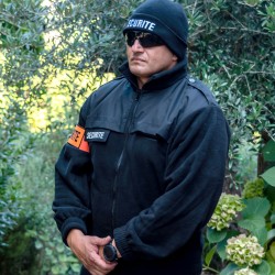 BLOUSON POLAIRE SECURITE NOIR  - 2