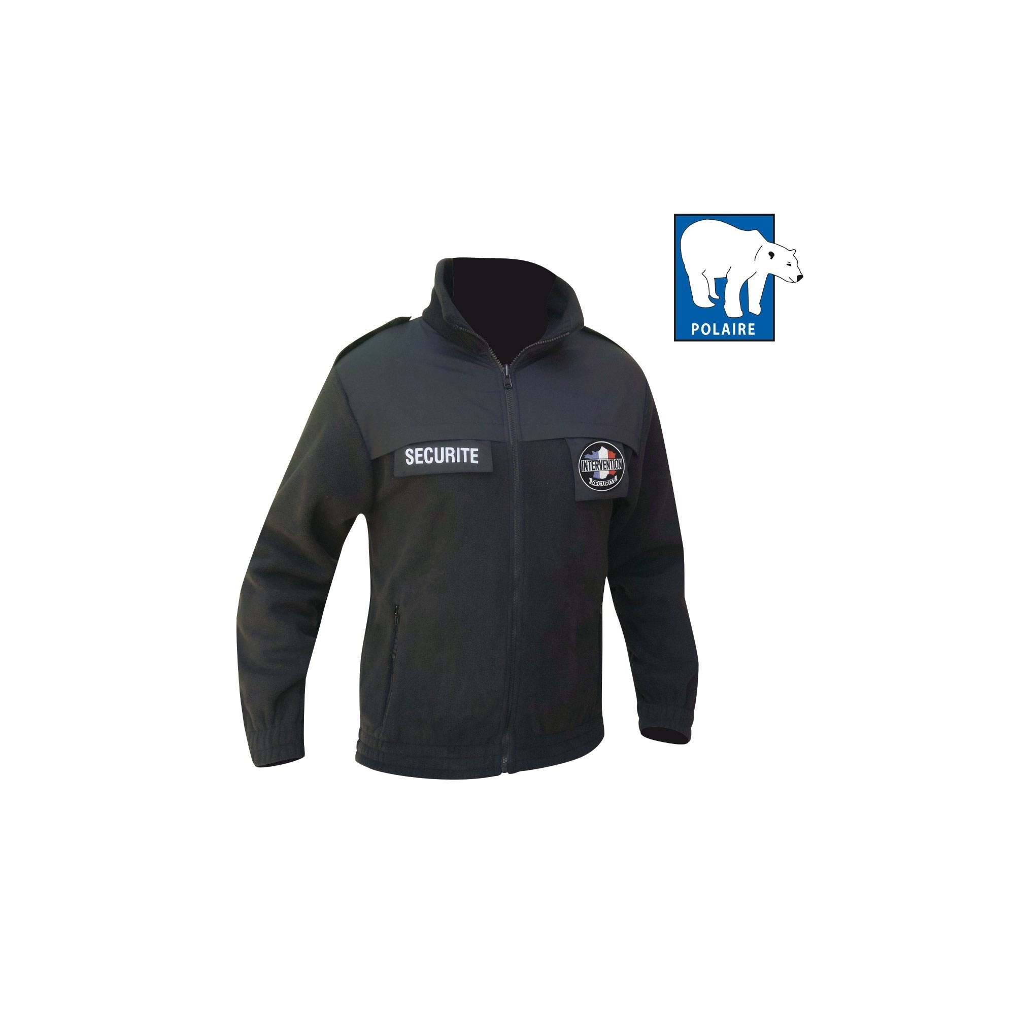 BLOUSON POLAIRE SECURITE NOIR  - 5 BLOUSON POLAIRE SECURITE NOIR  - 5