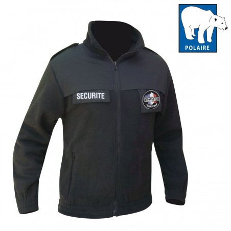 BLOUSON POLAIRE SECURITE NOIR  - 5