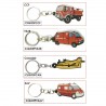 PORTE-CLES SOUPLE SAPEURS POMPIERS  - 2 PORTE-CLES SOUPLE SAPEURS POMPIERS  - 2