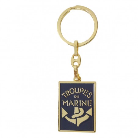 PORTE-CLES METAL TROUPES DE MARINE  - 1