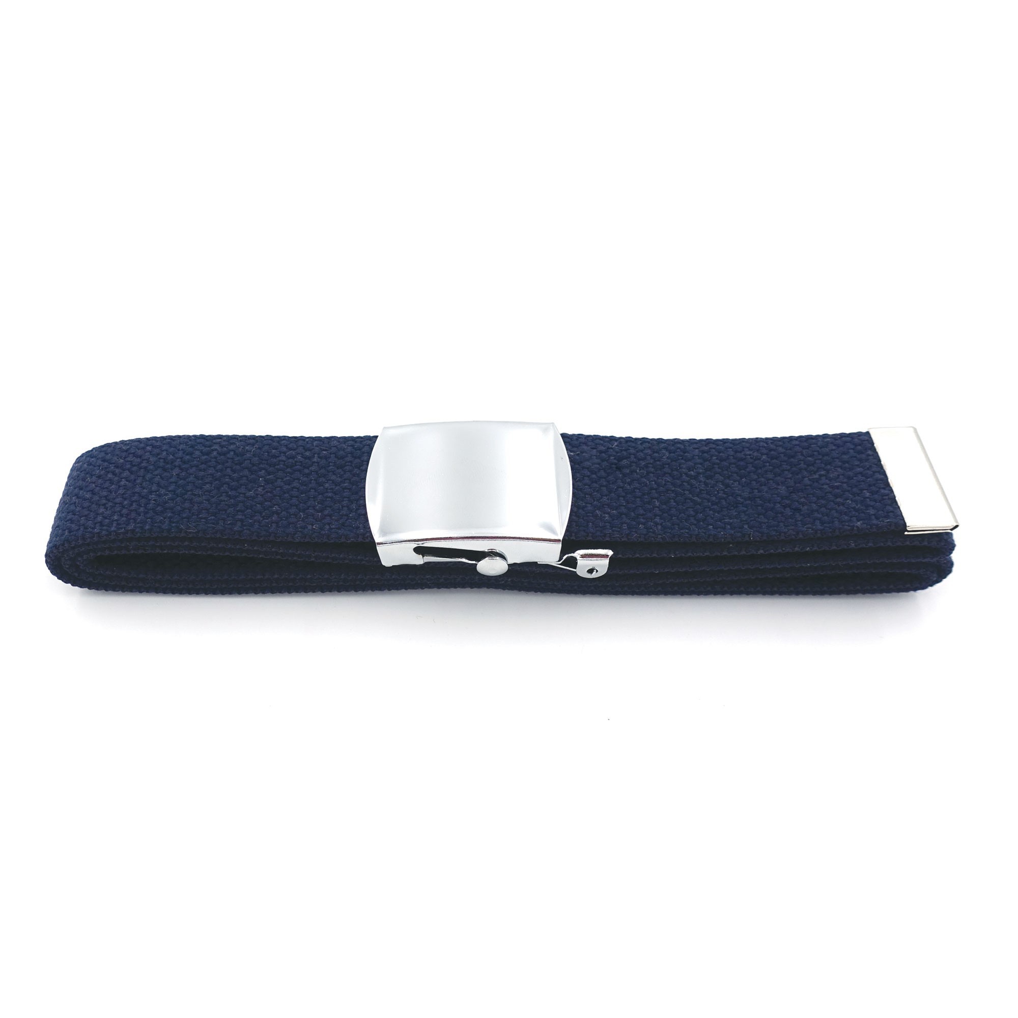 Ceinture sangle bleu foncé boucle Argent gendarmerie départementale