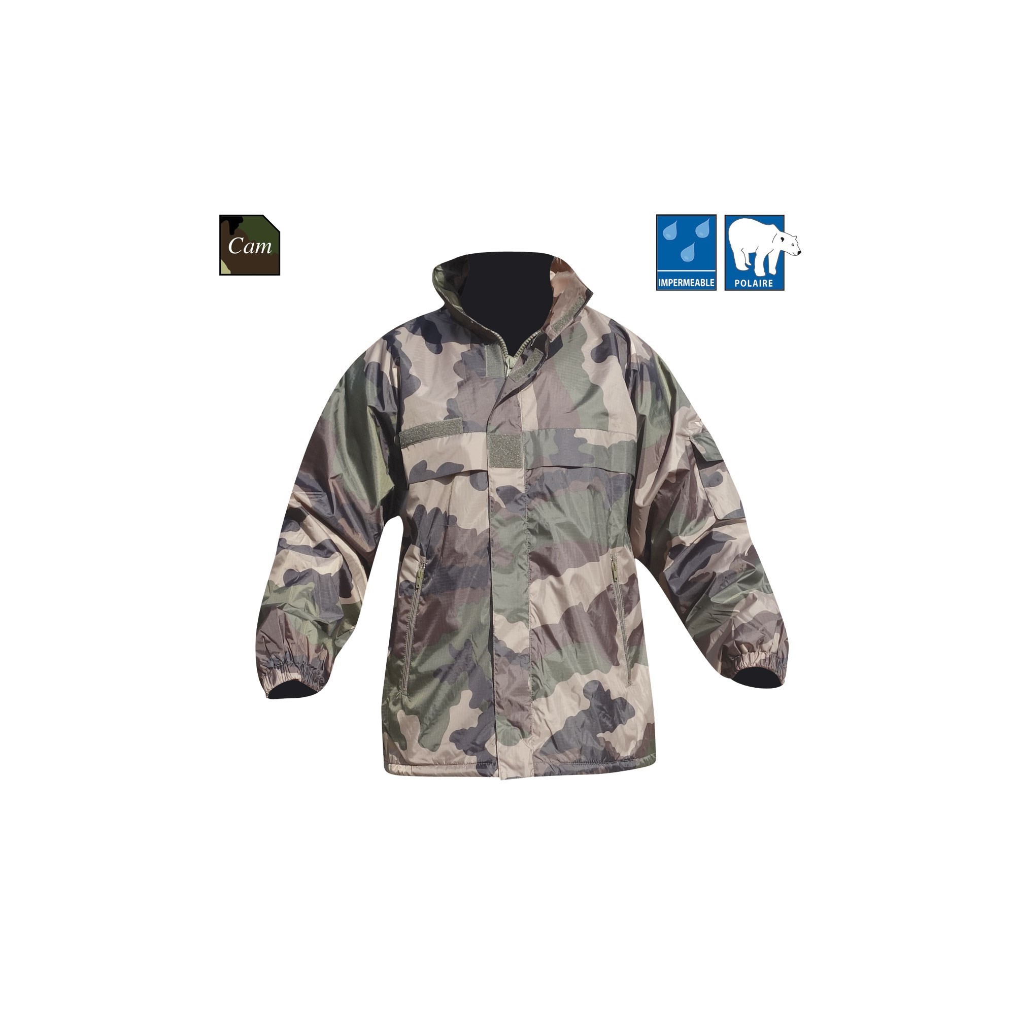 COUPE-VENT POLAIRE A CAPUCHE TYPE OTAN  - 1