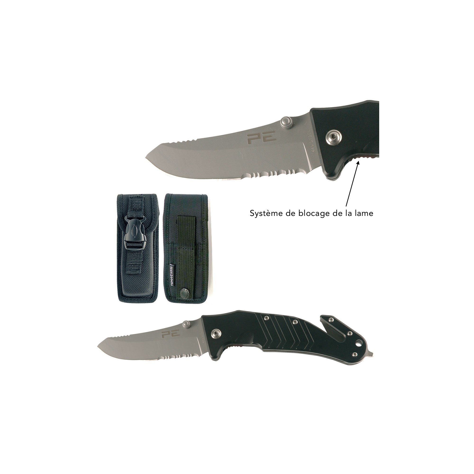 COUTEAU COUPE SANGLE ET BRISE VITRE  - 1 COUTEAU COUPE SANGLE ET BRISE VITRE  - 1
