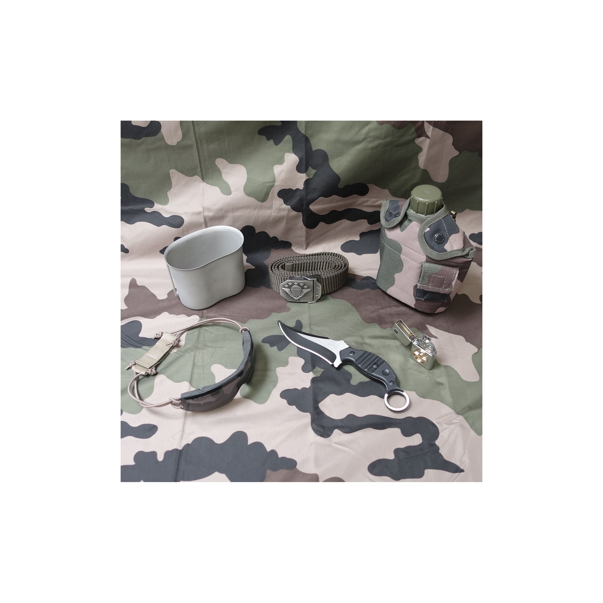 COUTEAU DE COMBAT LAME BOWIE 25CM  - 3 COUTEAU DE COMBAT LAME BOWIE 25CM  - 3