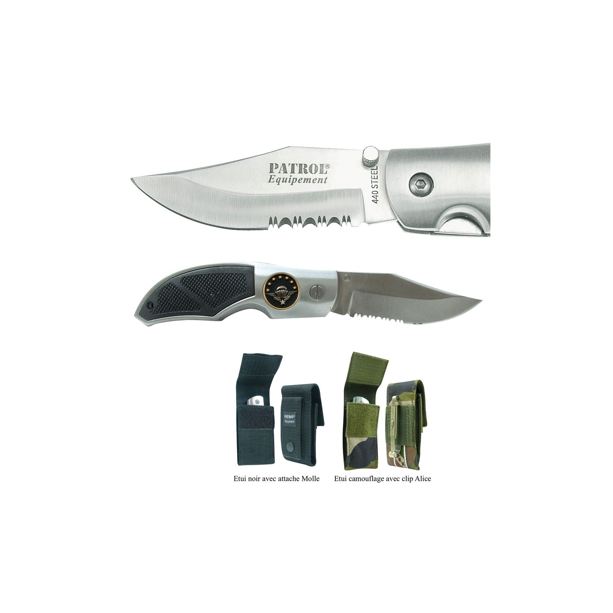 COUTEAU RANGERS BADGE PARA  - 1