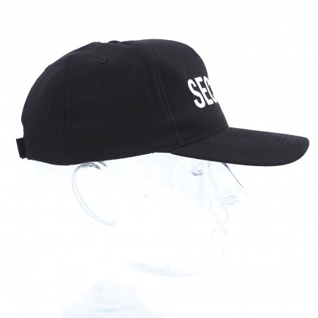 CASQUETTE NOIRE BRODEE SECURITE  - 3