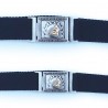 CEINTURE POMPIERS BLEUE BOUCLE MAT - 1 CEINTURE POMPIERS BLEUE BOUCLE MAT - 1