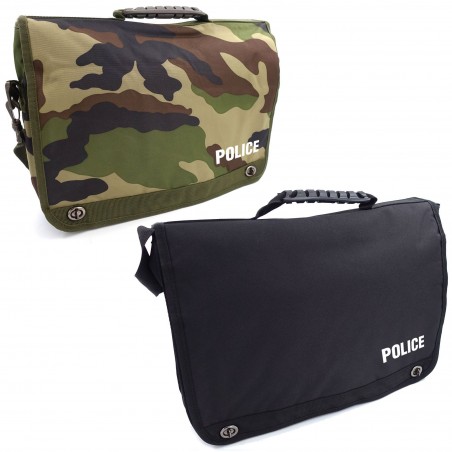 CARTABLE PORTE DOCUMENTS SERIGRAPHIE POLICE  - 1