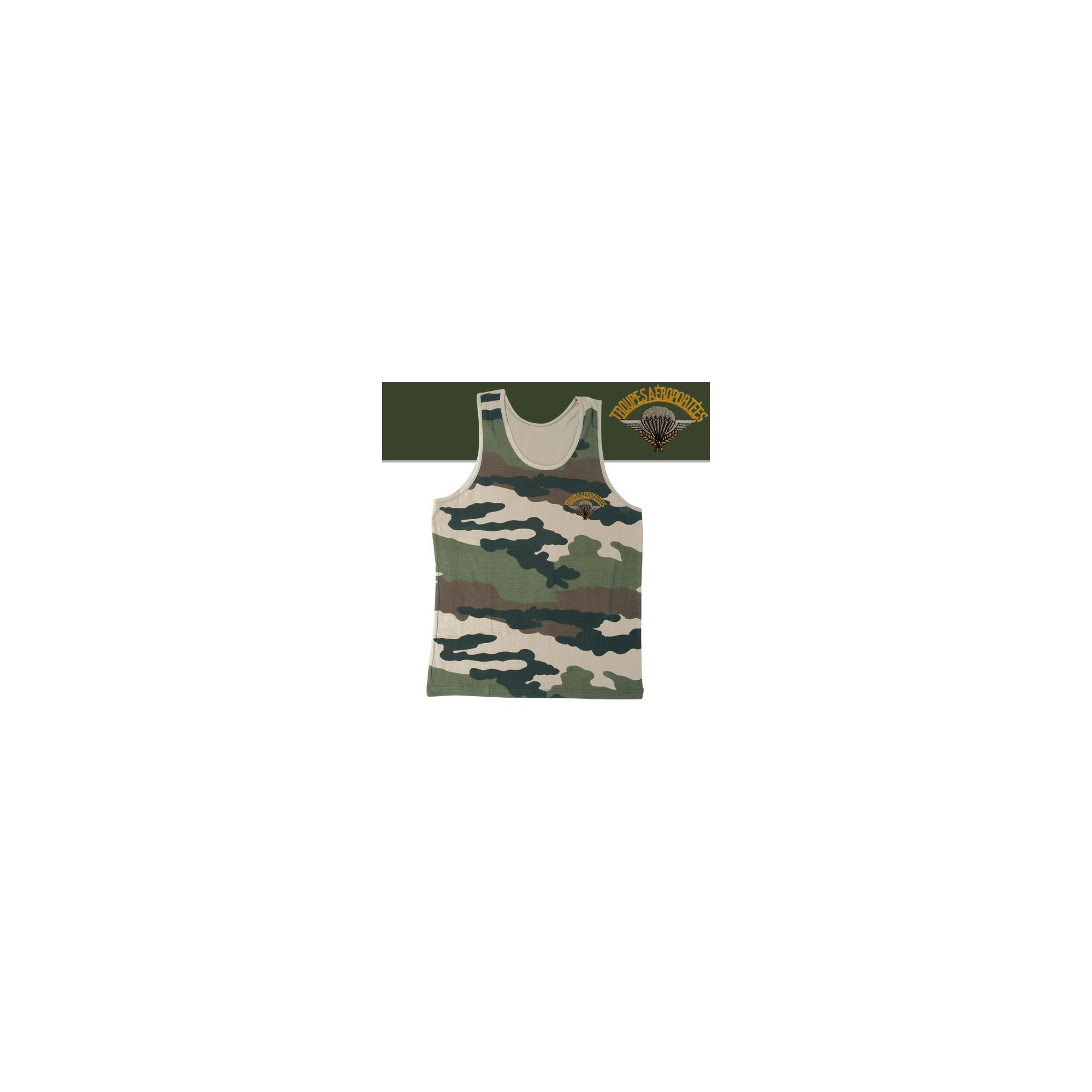 DEBARDEUR CAMOUFLAGE BRODE PARA  - 2 DEBARDEUR CAMOUFLAGE BRODE PARA  - 2