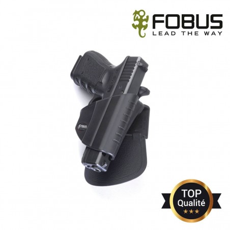 Holster rigide polymere pour Glock retention active pression pouce  - 1