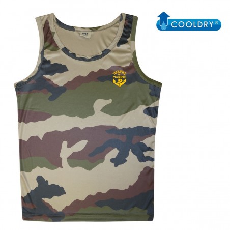 DEBARDEUR COOLDRY CAMO CE SERIGRAPHIE TDM  - 1