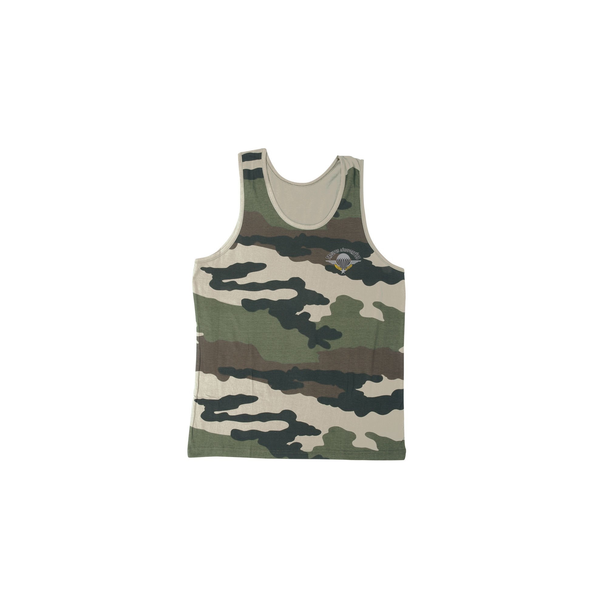 DEBARDEUR CAMOUFLAGE SERIGRAPHIE PARA  - 1 DEBARDEUR CAMOUFLAGE SERIGRAPHIE PARA  - 1