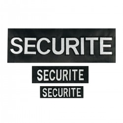 FLAP NOIR BRODE DOS AUTO-AGRIPPANT  - 1