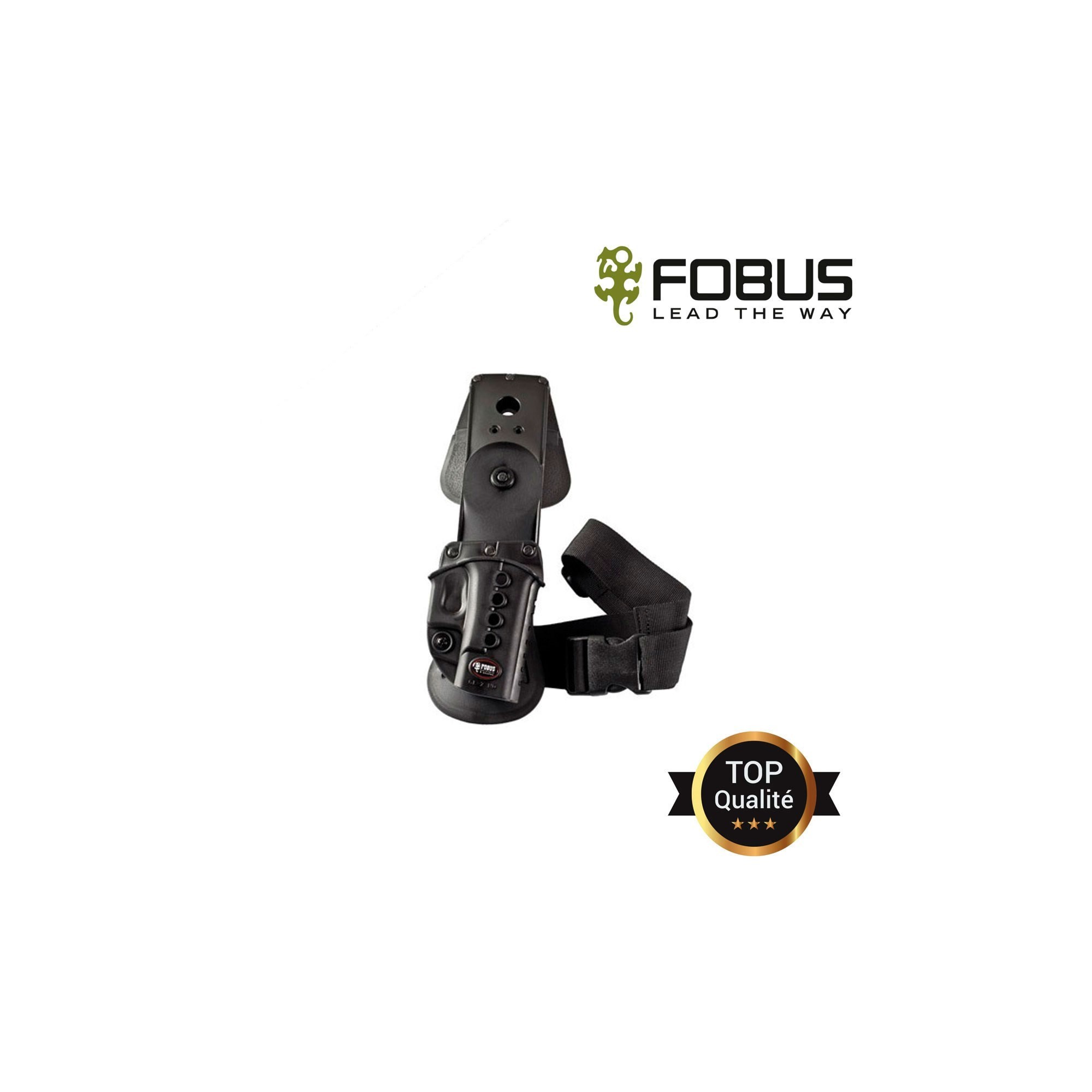 Plate forme de cuisse articulee polymere tous etuis / porte chargeurs  - 1