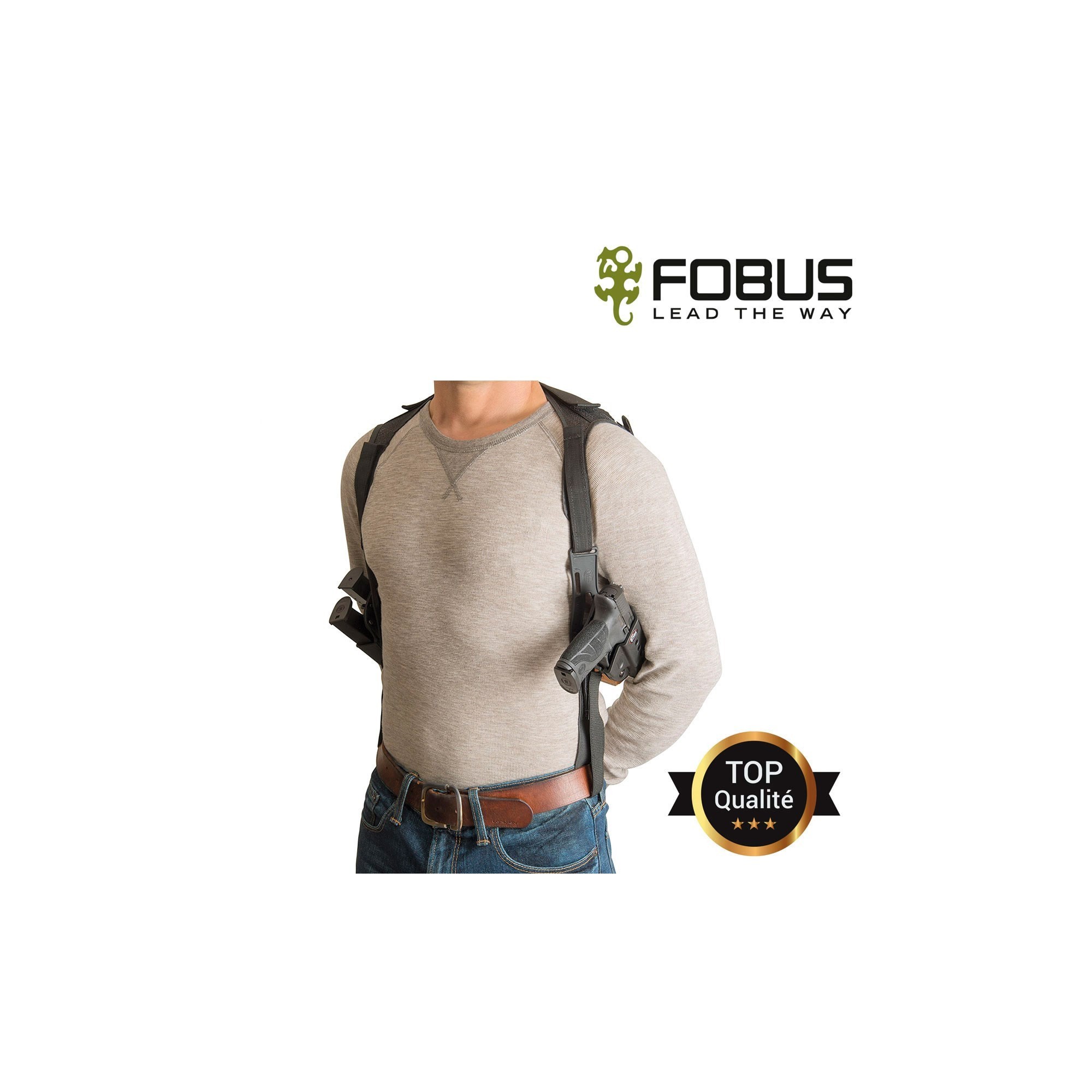 Harnais plate forme d'epaule reglable pour etuis-porte chargeurs rota - 1 Harnais plate forme d'epaule reglable pour etuis-porte chargeurs rota - 1