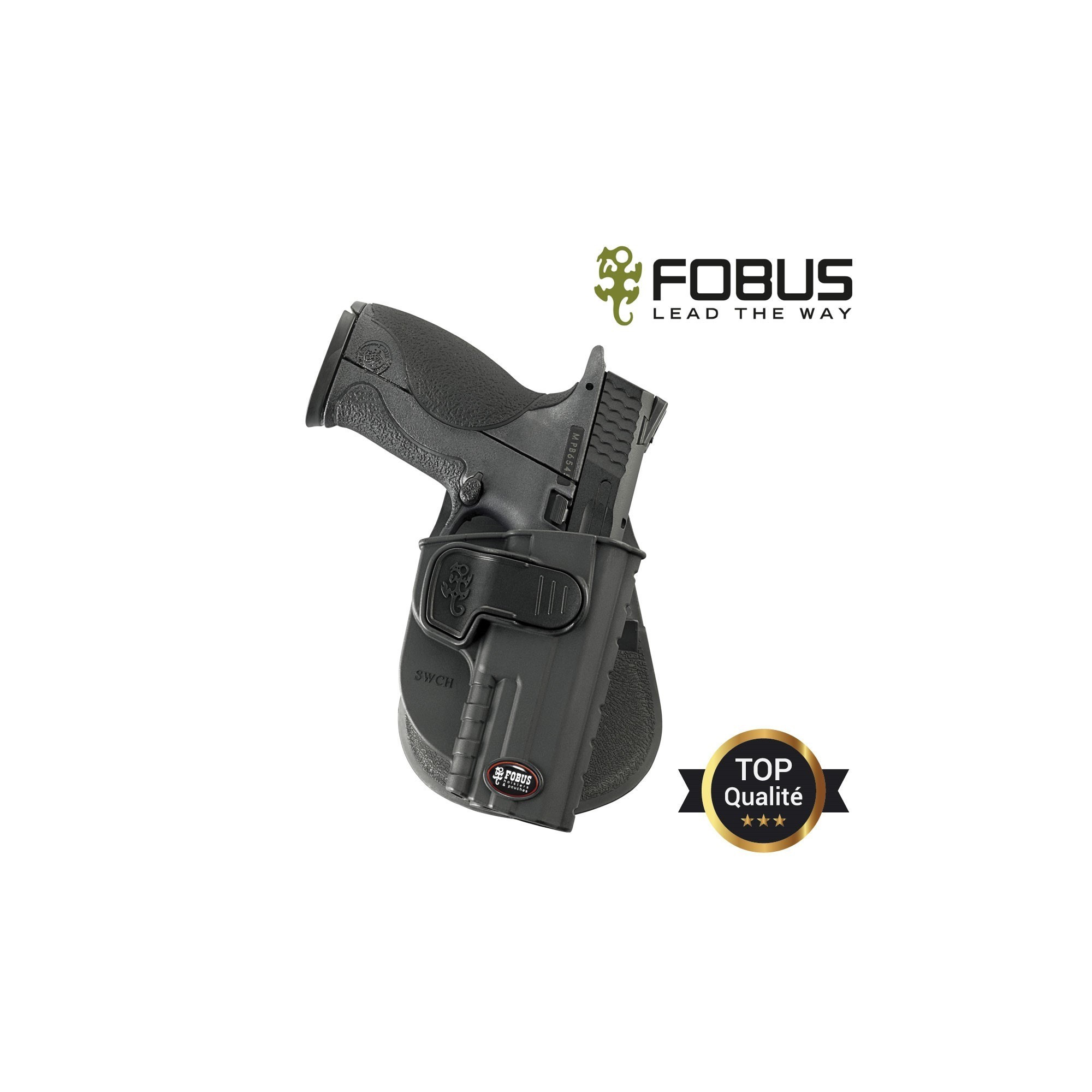 Holster rigide polymère pour pour Smith & Wesson  MP9 paddle rotatif  - 1