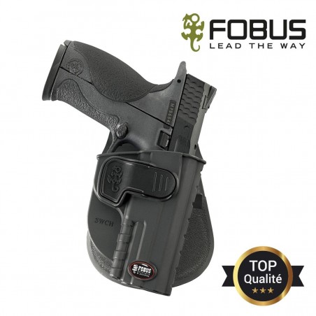 Holster rigide polymère pour pour Smith & Wesson  MP9 paddle rotatif  - 1