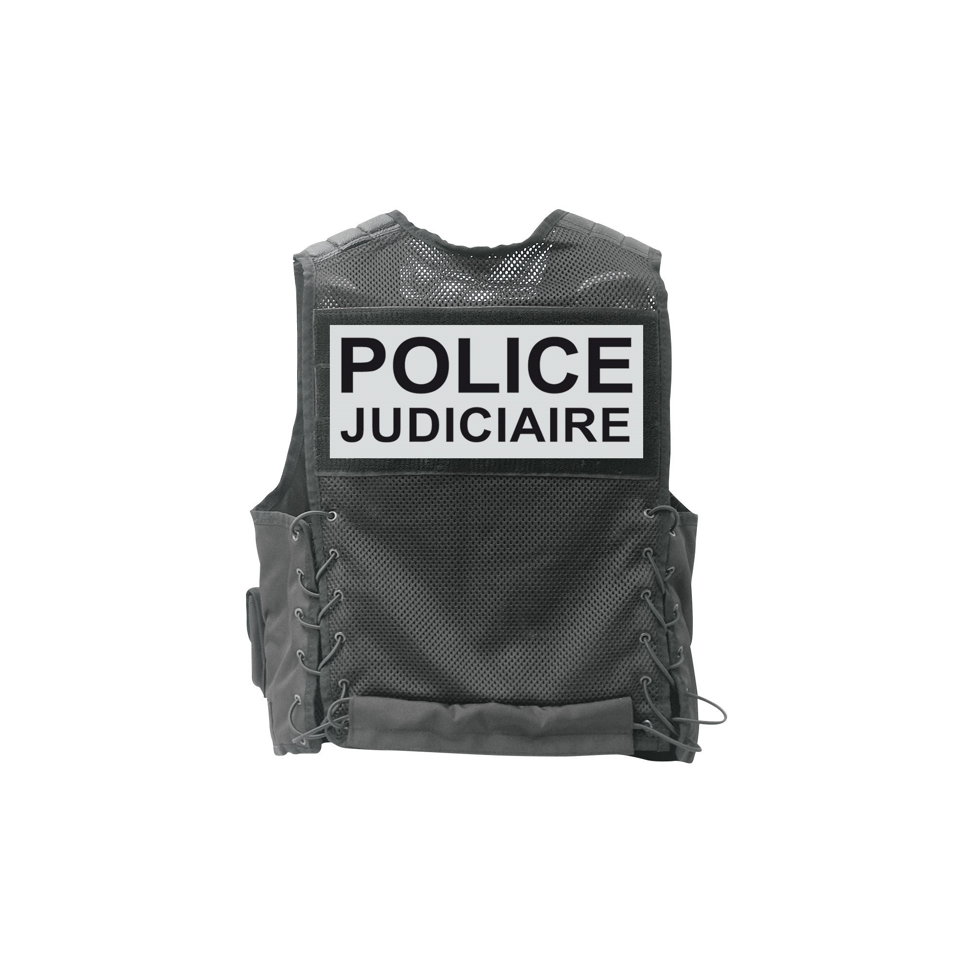 Gilet d'Identification - Patrol Équipement®  Polyester Déperlant,  Réglable, Porte Radio ACROPOLE/TETRAPOL