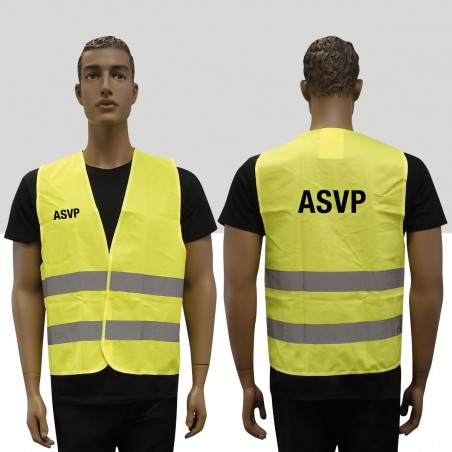GILET FLUO HAUTE VISIBILITE ASVP  - 1