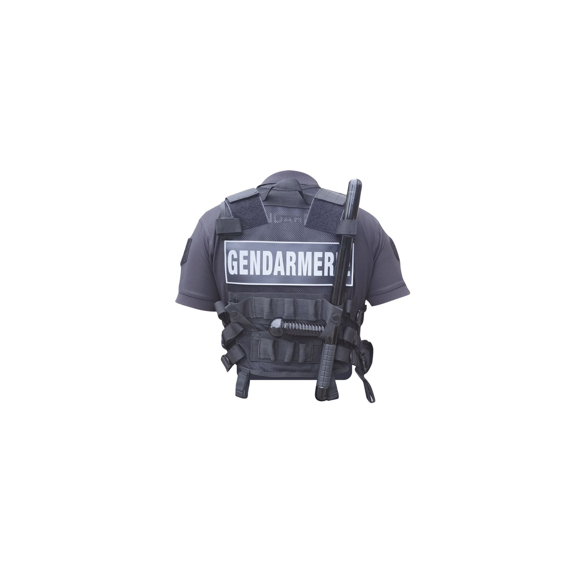 GILET FORCE INTERVENTION AVEC HOLSTER POUR PA OU TASER  - 3 GILET FORCE INTERVENTION AVEC HOLSTER POUR PA OU TASER  - 3