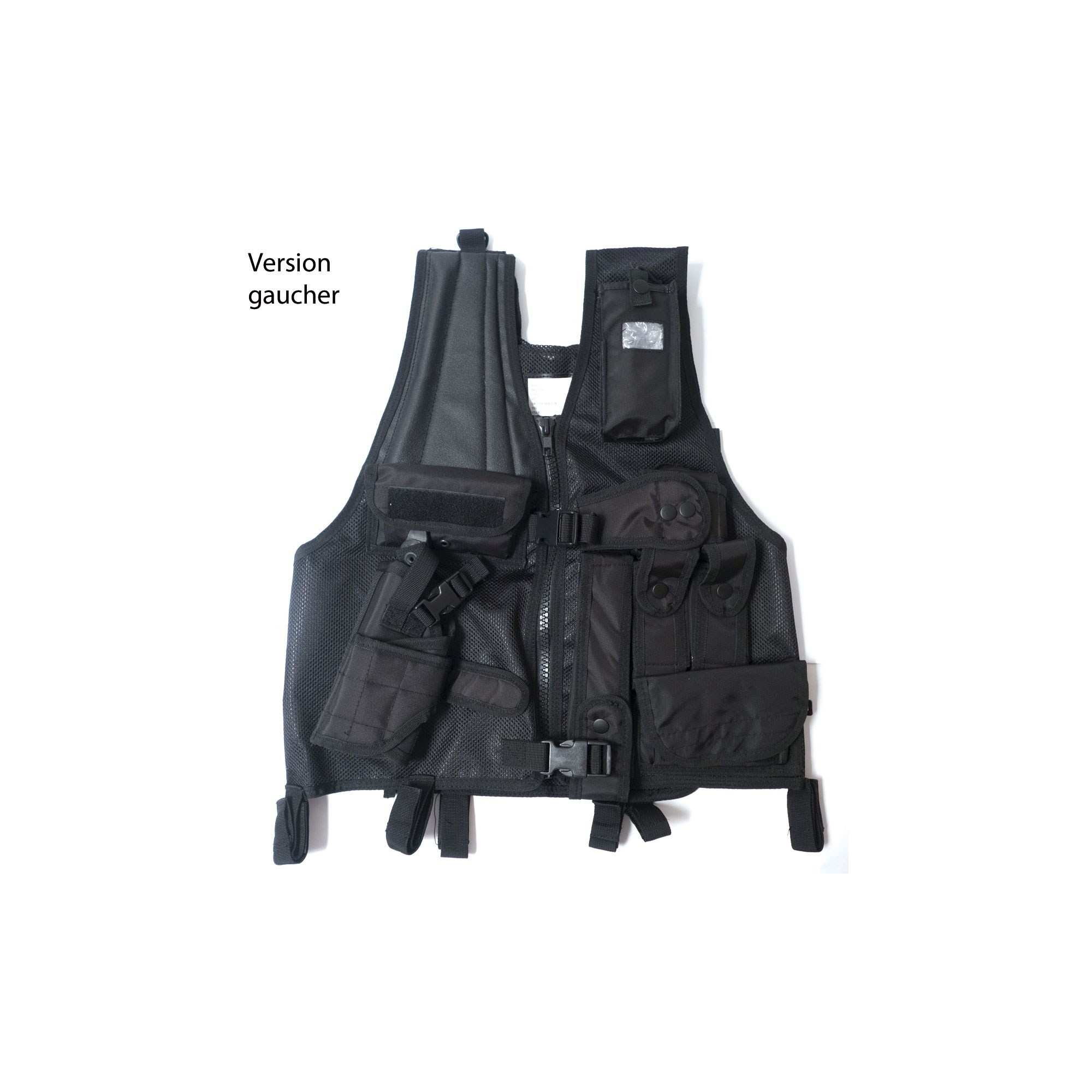 Gilet Tactique Forces d'Intervention - Holster Droitier - Patrol