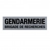 Bandeau d'identification rétro-réflechissant fond gris - 10 Bandeau d'identification rétro-réflechissant fond gris - 10