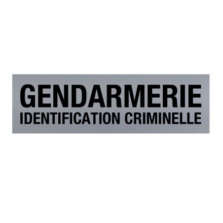 Bandeau d'identification rétro-réflechissant fond gris  - 12