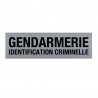 Bandeau d'identification rétro-réflechissant fond gris - 12 Bandeau d'identification rétro-réflechissant fond gris - 12