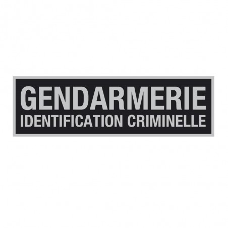 Bandeau d'identification rétro-réflechissant fond noir  - 12