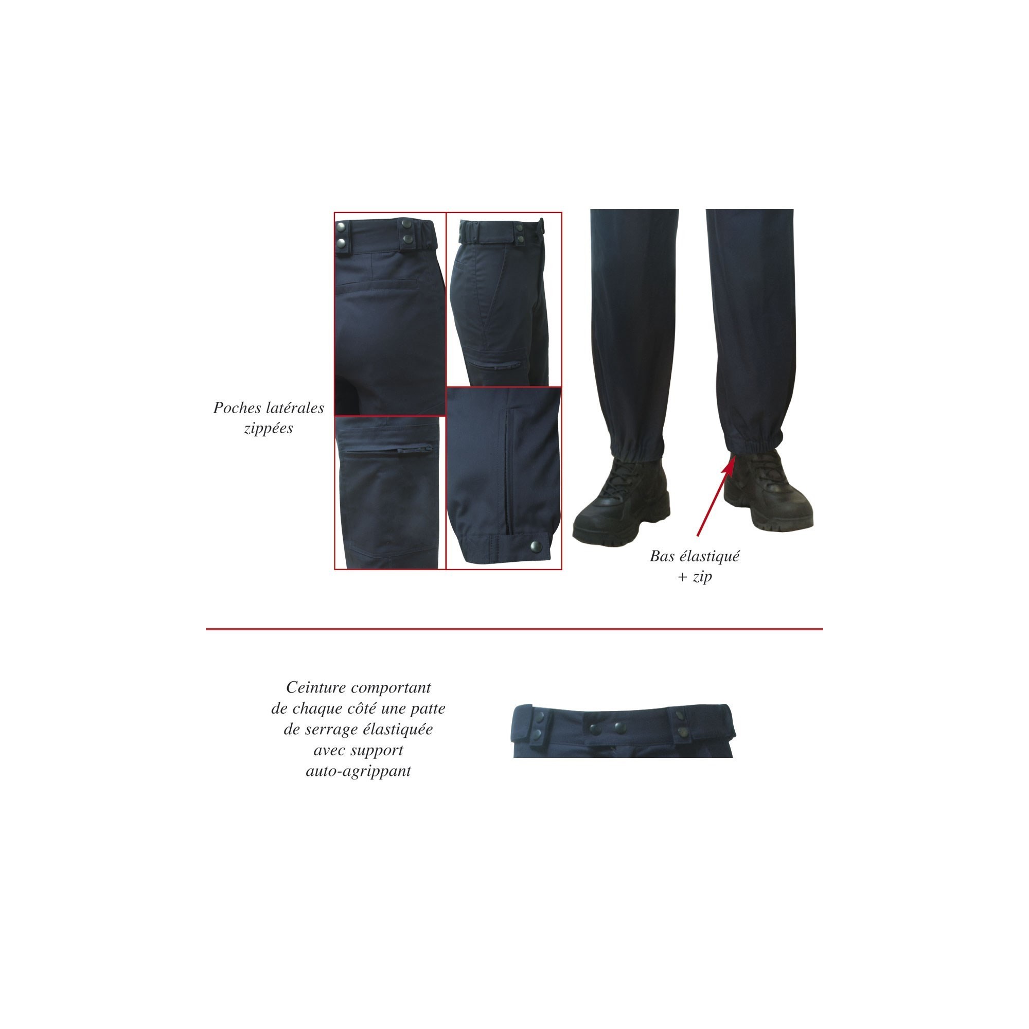 PANTALON GENDARMERIE HOMME  - 2 PANTALON GENDARMERIE HOMME  - 2