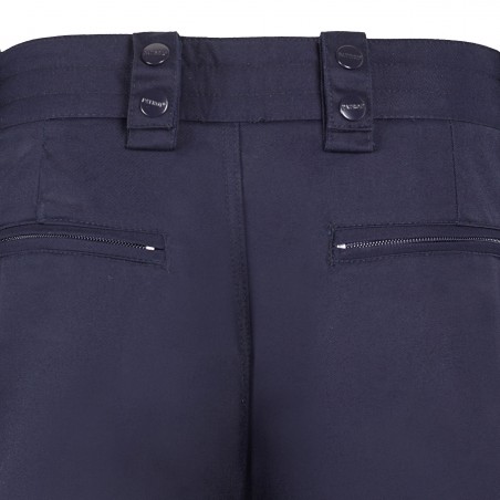 PANTALON INTERVENTION MAT BLEU poches latérales  - 4