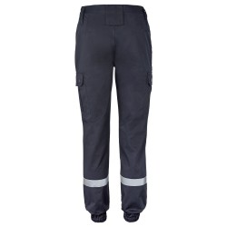 PANTALON bleu SECURITE INCENDIE AVEC POCHES LATERALES  - 2