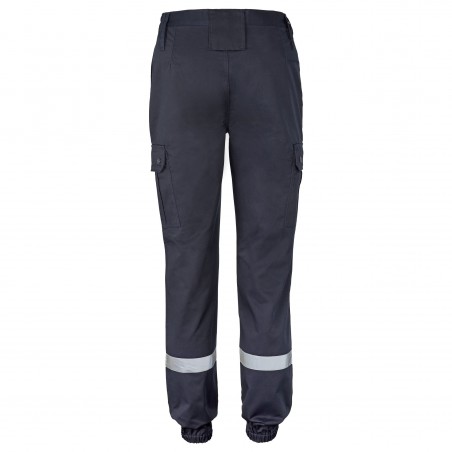 PANTALON bleu SECURITE INCENDIE AVEC POCHES LATERALES  - 2