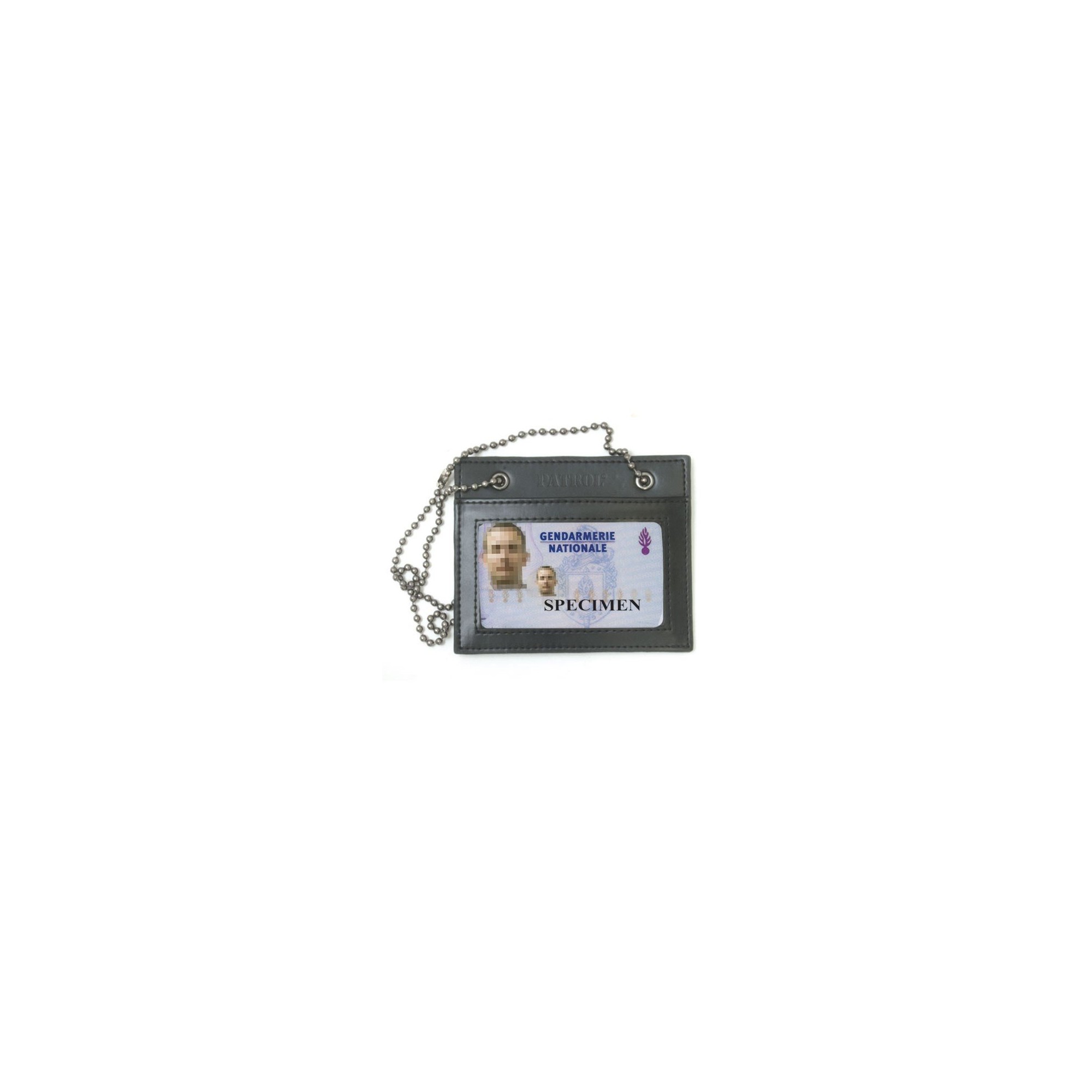 PORTE-CARTES EN CUIR AVEC CHAINE  - 1 PORTE-CARTES EN CUIR AVEC CHAINE  - 1
