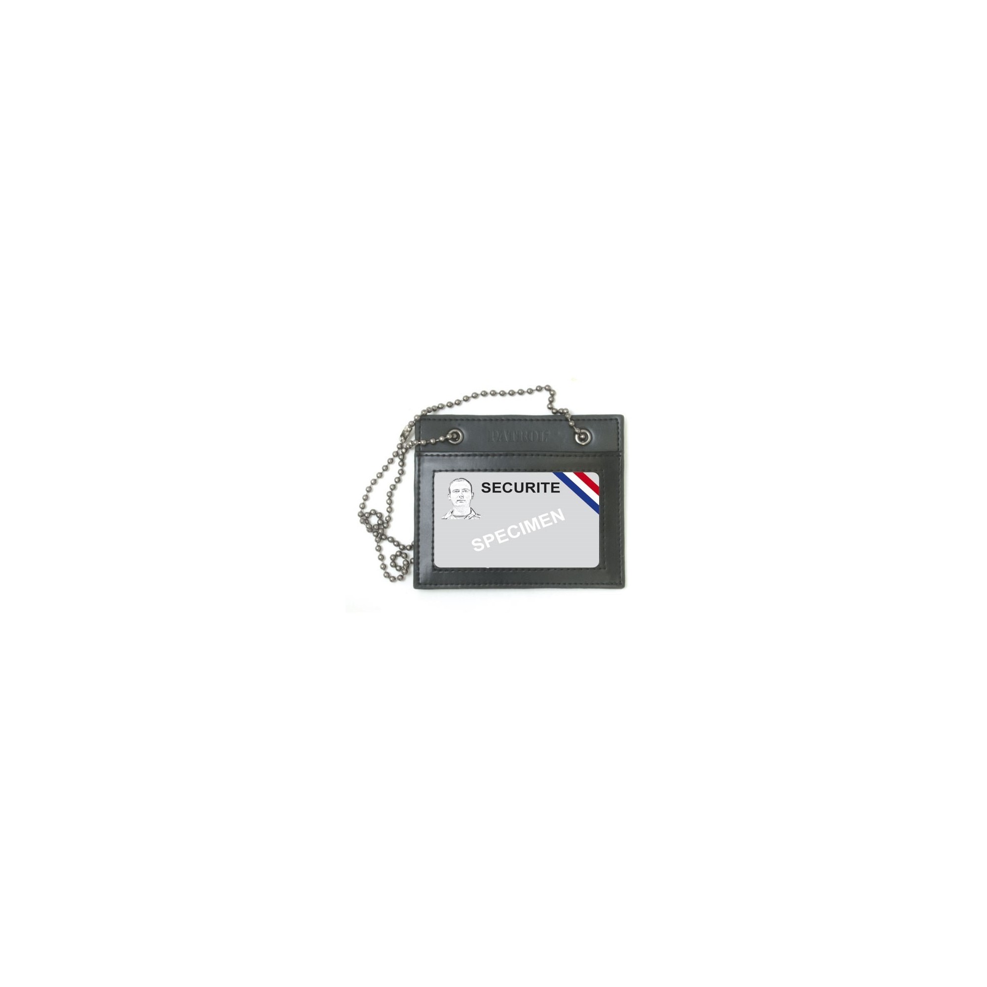PORTE-CARTES EN CUIR AVEC CHAINE  - 3 PORTE-CARTES EN CUIR AVEC CHAINE  - 3